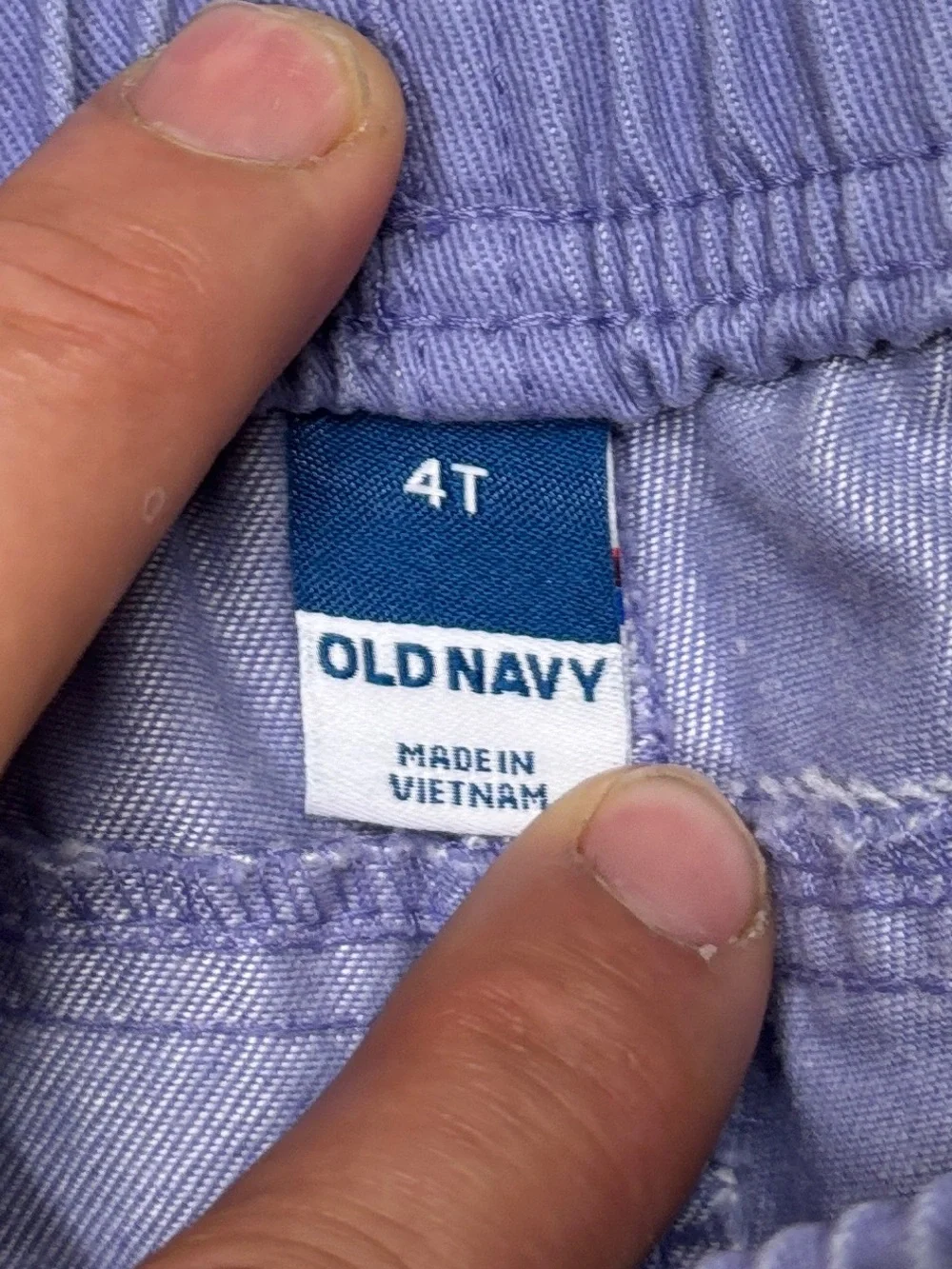 Old Navy Boys 4T Purple Blue Drawstring Shorts